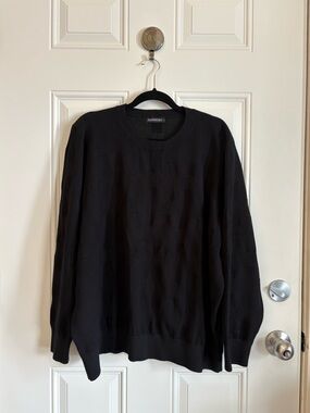 Mannuro Black Crewneck Sweater